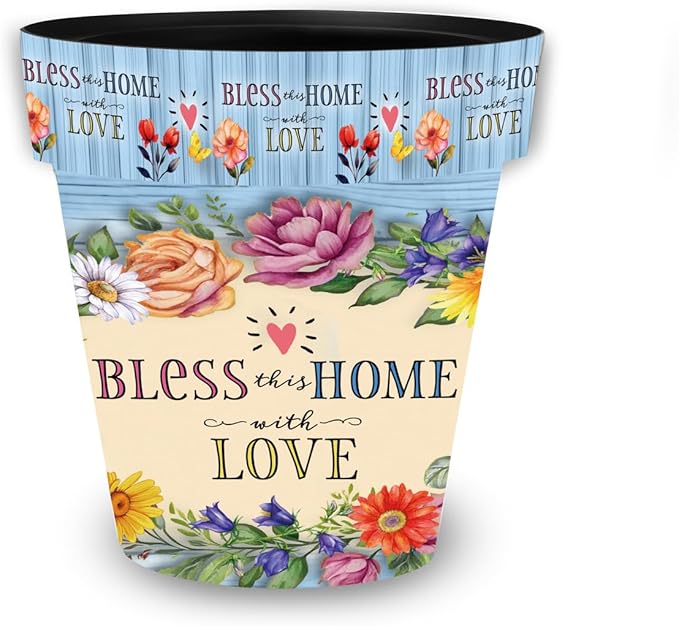 Briarwood Lane Spring Planter 11.75" x 11" x 11" Bless This Home with Medium Love for Spring Planter