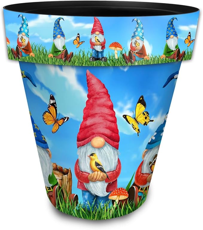Briarwood Lane Summer Planter 14" x 15" x 15" Gnome Sweet Gnome Large for Summer Planter