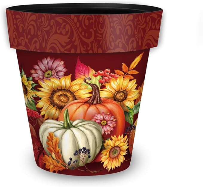 Briarwood Lane Fall Planter 8.5" x 8.5" x 8.5" Fall Beauty Small for Fall Planter