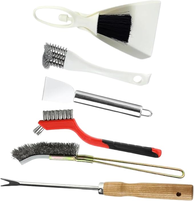 Bird Cage Cleaning Brush - Portable Poop Remover and Scraper Tool, Handy Litter Brush | Aviary Accessories for Hummingbird Parakeet Conure, Birdbath Cleaner for Garden Patio Aviary Care