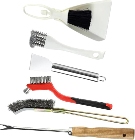 Bird Cage Cleaning Brush - Portable Poop Remover and Scraper Tool, Handy Litter Brush | Aviary Accessories for Hummingbird Parakeet Conure, Birdbath Cleaner for Garden Patio Aviary Care