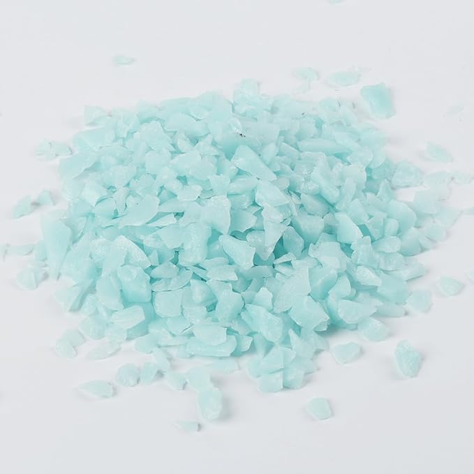 Shiny Stone Glow in The Dark Aquarium Neon Gravel Sand, Decorative Rocks for Fish Tank and Fairy Garden, Home Dec,305g/0.67lbs (5-8mm, Aqua)