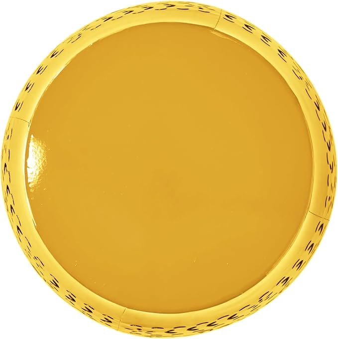 Christopher Knight Home Zoey Small Outdoor Side Table, Lace Cut Iron End Table, Metal Outdoor Stool, Hollow Drum Round Side Table, Decorative Garden Stool with Cutout Design for Patio Balcony, Yellow