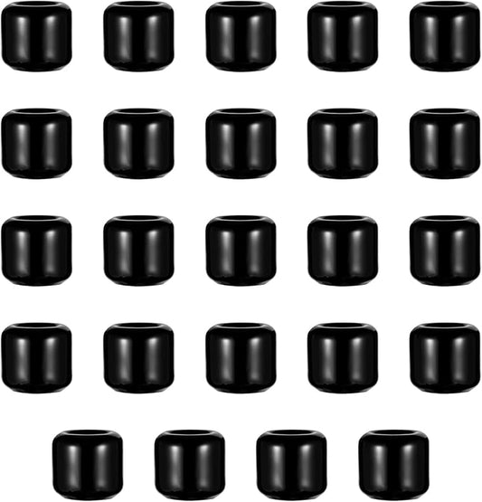 24 Pcs Black 0.7 Inch Diameter Ceramic Chime Ritual Spell Candle Holders, Great for Casting Chimes, Meditation, Rituals, Spells, Vigil, Witchcraft, Wiccan Supplies