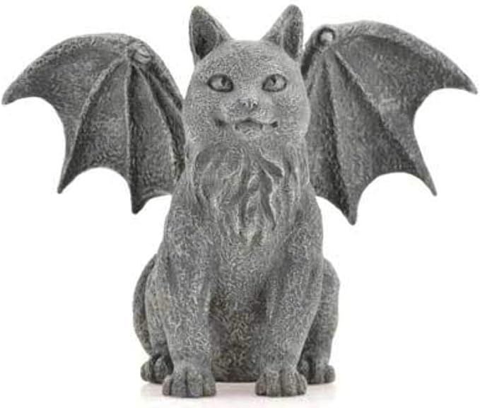 Pacific Giftware Winged Cat Gargoyle Statue Figurine Myth Fantasy