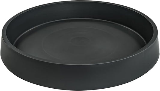 1 Pack Plant Saucer Tray for Ceramic Plastic Pots, 6 inch Plant Saucers for Indoors, Pot Saucers Trays, Flower Planter Water Drip Trays for Pots Base (6", Black)