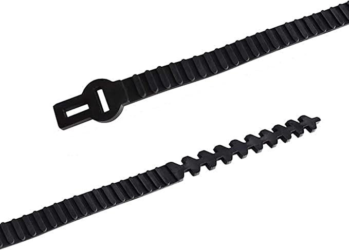 8 Pcs Tree Stake Supports Adjustable Plant Ties Tree Training System,Heavy Duty Flexible Rubber Locking Strap-Cable, Plant & Tree Ties for Staking (4PCS 58cm/22.8 inch+4PCS 24cm/9.4inch)