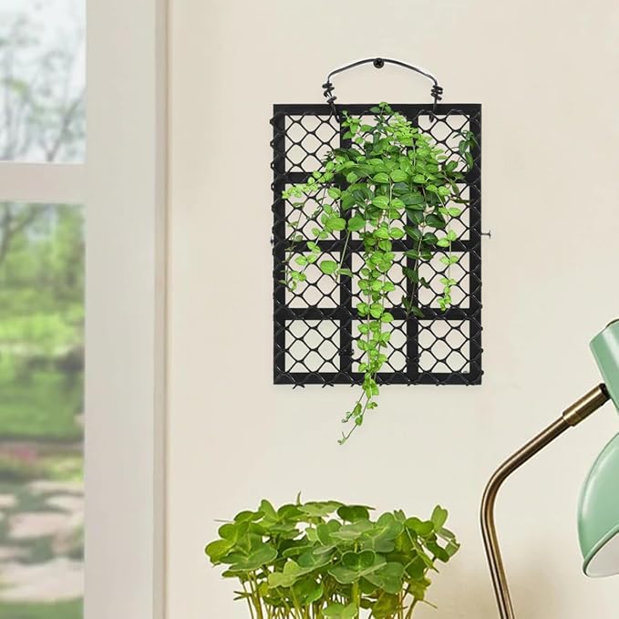 VANZACK Wall Mounted Fern Planting Board Rustic Indoor Hanging Planter for Vertical Garden Home Wall Decor Outdoor Plant Holder