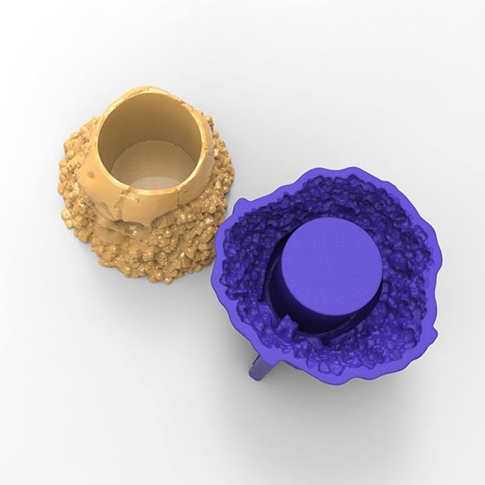 Skull Mountain Concrete Flower Pot Silicone Mold Succulent Planter Vase Cement Clay Mold Plaster Epoxy Resin Candle Pen Holder Mould Desktop Decoration