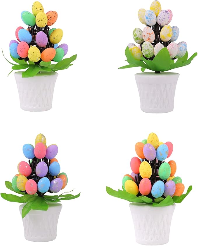 Sturdy Easters Eggs Potted Decoration Stylish Easters Eggs Vase Accent Display Decoration for Seasonal Home Styling Festival Atmosphere