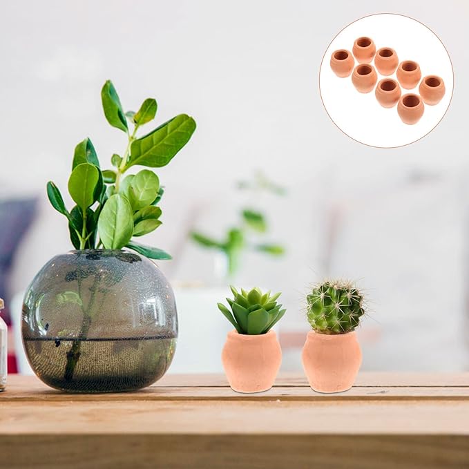 GANAZONO Mini Ceramic Planter Pots Set of 16 Small Succulent Flower Pots for Indoor Desk Balcony Garden Decor