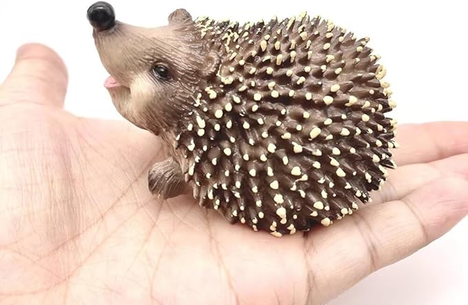 1PCS Miniature Hedgehog Figurines Adorable Garden Statue Decoration Lively Animal Sculpture Hedgehog Ornaments for Home Patio Lawn Outdoor B