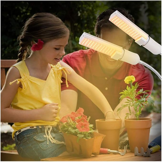 9W Full Spectrum Grow Lights Bulb for Indoor Plants, E27 44 LEDs Pure Warm Plant Grow Lamp Bulb for House Garden Hydroponics Succulent Seed Starting, Growing, Flower 3 Pack