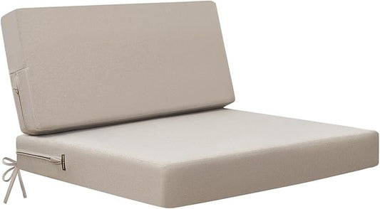 idee-home Outdoor Cushions for Patio Furniture, Outdoor Seat Cushion, Waterproof Couch Hampton Bay Deep Seat Replacement Chair Cushions for Garden Lawn Deck Backyard, 26.5 x 26.5