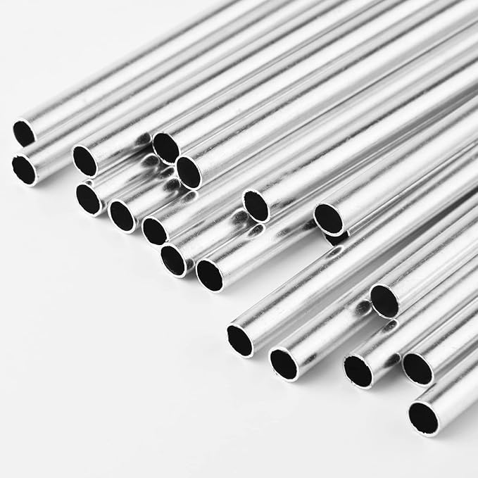 60pcs Wind Chime Tubes for Home Garden Outdoor Hanging Decorations, Tone Empty Tubes with Wind Chime line 150 Yards(5 Different Length)