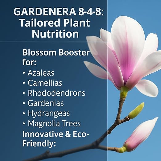 𝐁𝐄𝐒𝐓𝐒𝐄𝐋𝐋𝐄𝐑 Slow Release Hydrangea Fertilizer with Iron & Sulfur – Indoor & Outdoor Soil Acidifier for Miracle Growth [8 OZ]