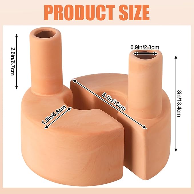4 Pcs Terracotta Watering Spikes Tank Self Watering Planter Water Storage Reusable Automatic Terracotta Plant Water Devices Self Irrigation System for Houseplants Garden and Flowers
