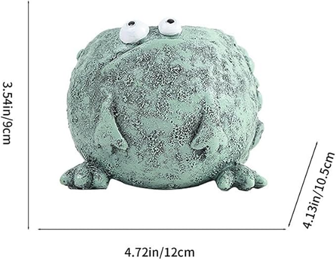 Big and Small Eye Frog Planter - Fun Succulent Planter for Indoor and Outdoor Tabletop Decorations, Wacky Frogs, Christmas/Birthday Fun Gift. (Frog B)