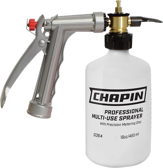 Chapin International G364 Professional Hose-end Sprayer with Metering Dial, Translucent White