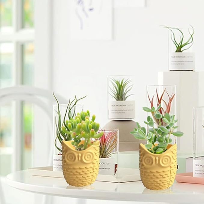 FineInno Pen Holder Resin Silicone Mold, Owl Candle Holder Mold, Cup Epoxy Casting Mould Planter DIY Storage Jar Jewelry Trinkets Beads Candy Container, Home Decor