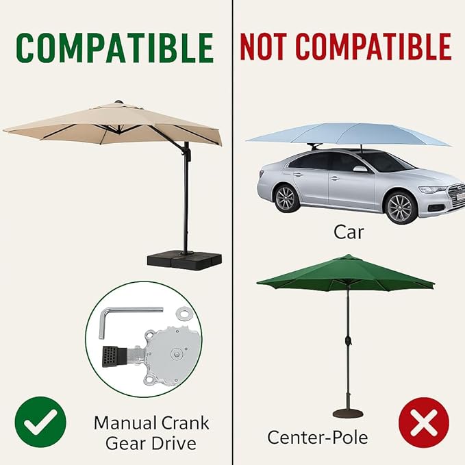Patio Beach Umbrella Accessories Replacement Parts, Stable Multifunction Spare Parasol Stand Floor Mount, Umbrella Rotation Swivel Base Part for Balcony Camping Backyard Picnic Garden Fishing Barbecue