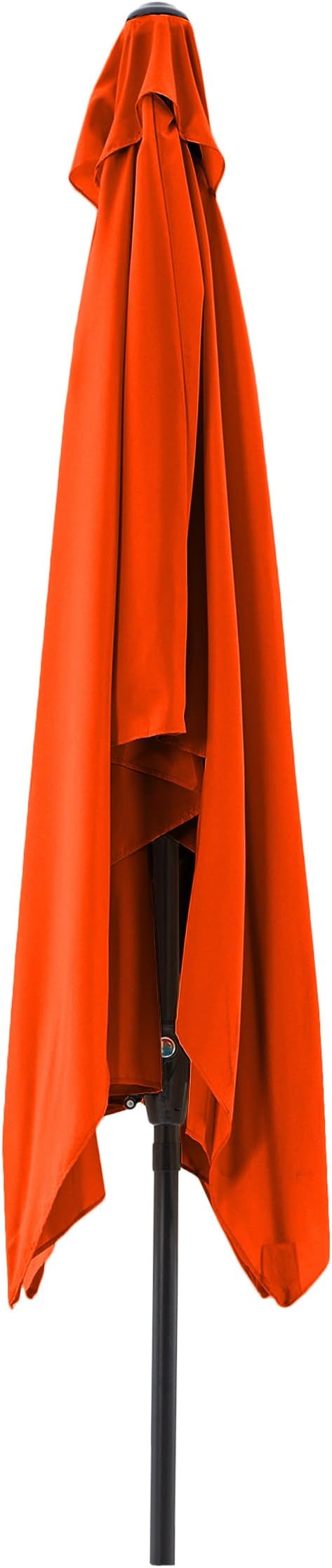 Rectangular Patio Umbrella - 10ft Easy Crank Sun Shade with Push Button Tilt for Outdoor Furniture, Deck, Yard, or Pool by Pure Garden