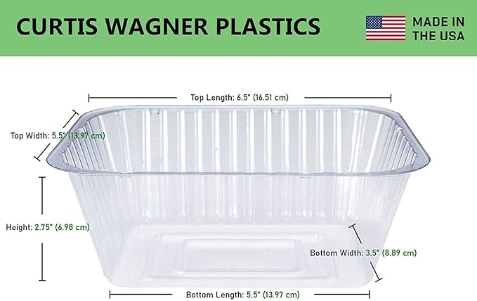 Curtis Wagner Plastics Oval Clear Heavy Gauge Vinyl Basket Liner (5-Pack) - Clear, Oval (Diameter: 5.5 x 3.5 Base, 7.5 x 5.5 x 2.75 Top, 2.75 Depth)
