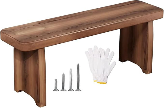 24"-59" Farmhouse Solid Wood Benches Indoor, Garden Benches for Outdoors, 5.9" 9.8" 13.8" Height Wooden Entryway Bench, Patio Plant Stand Flower Pot Display Rack(L59xW7.9xH9.8inch)