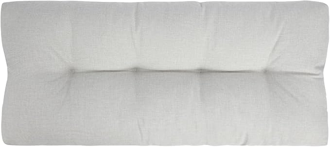 FUNHOME Outdoor Bench Cushion 48 x18 inch with Non-Slip Grips,Water Resistant Porch Swing Cushion,Bench Pillow Pads,Tufted Cushions for Patio Garden Furniture,48" Seat Cushions(Cloud Gray)
