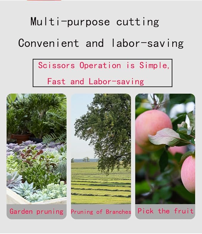 1 PACK Extended-model Stainless Steel Multifunctional Garden Pruning Shears. Use-pruning Flowers, Trees, Fruits, Vegetables, Herbs; Suitable for Home, Garden, Agriculture, Flower Shop, Etc.