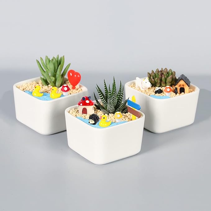 123 Pcs Fairy Garden Accessories Outdoor, Miniature Figurines, Decorations, Kit for Terrarium Supplies DIY Craft Decor