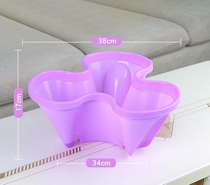 Large Vertical Gardening Stackable Planters-Grow More in Any Space-DIY Stacking Garden Container System-Grow Strawberry & Veggies-Indoor Outdoor Stacking Flower Pot Tower-Stackable Pots,Purple