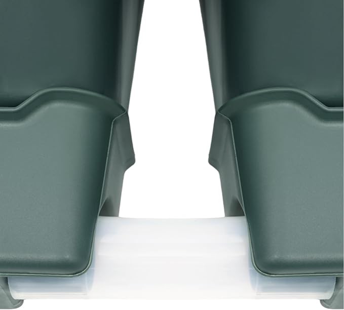 Vertical Wall Planter for Indoor Plant-Walls Mounted Pot with 2 Drainage Tray 8 Pack, 13 inch Dark Green for Decor, Plastic Pots Balcony Planters, Plants Hanging (8, Army Green)