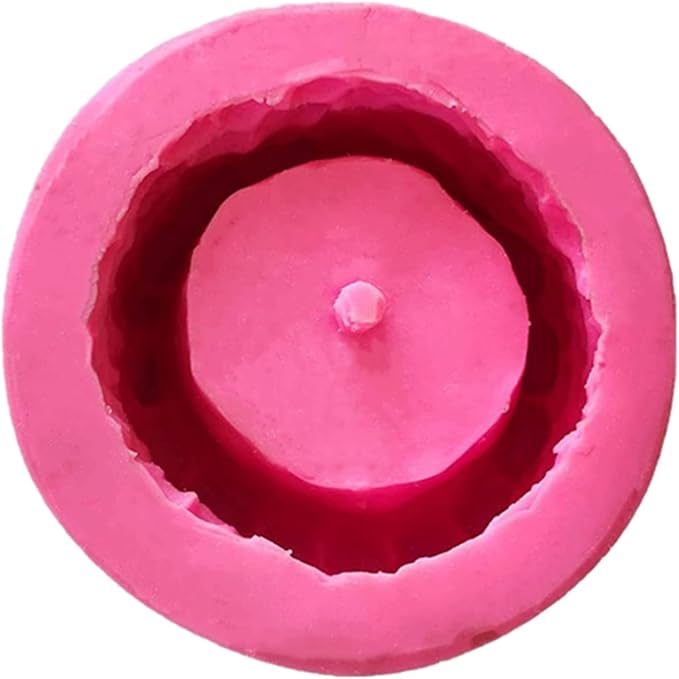 Round Wooden Pile Flower Pot Concrete Silicone Molds for Epoxy Resin Succulent Plant Vase Clay Cement Moulds Candle Soap Pen Holder Molds