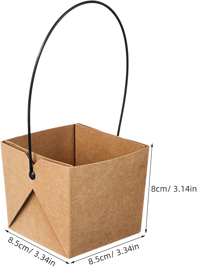 Kisangel Waterproof Buffalo Kraft Paper Mini Succulent Pots Set of 12 with Drainage Holes Small Indoor Outdoor Plant Planters for Home Garden Decoration 3.15X3.35X3.15 Inches