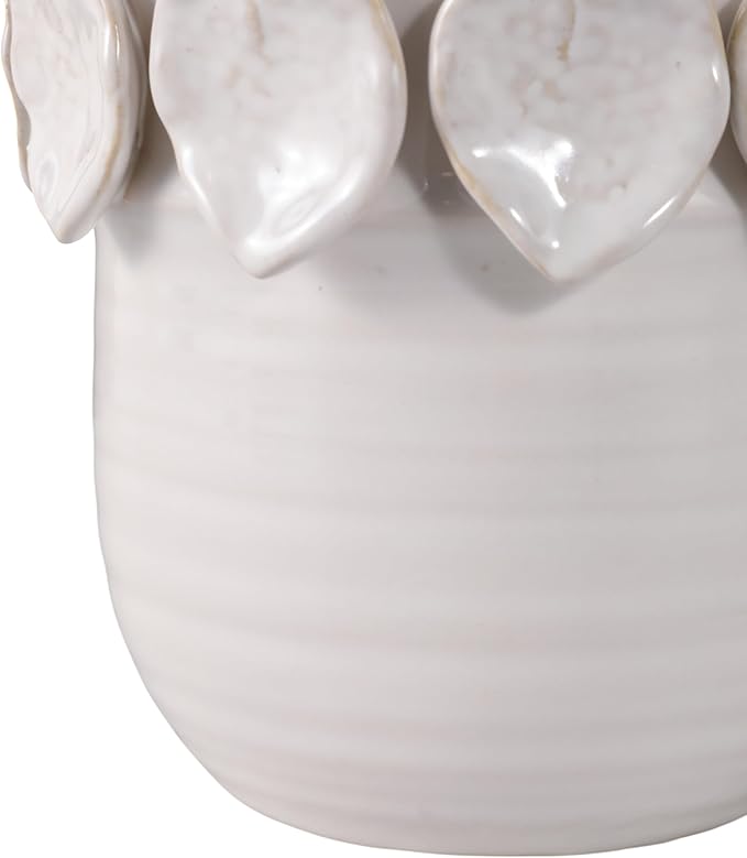Sagebrook Home Ceramic Unique Decorative Planter for Indoor Greenery