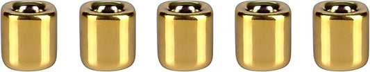 Mega Candles 5 pcs Gold 1/2 Inch Diameter Ceramic Chime Ritual Spell Candle Holders, Great for Casting Chimes, Meditation, Rituals, Spells, Vigil, Witchcraft, Wiccan Supplies