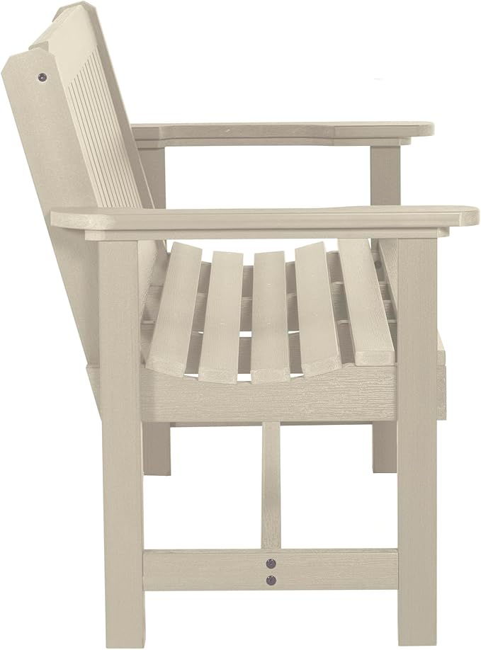 Sequoia Professional CM-BENSQ42-WAE Commercial Grade Exeter 4 Foot Garden Bench, Whitewash