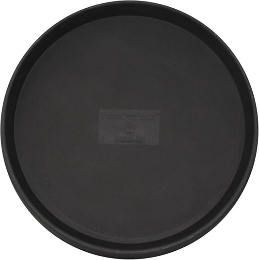 Tusco Products TR26BK Round Tray Planter Saucers, 26", Black