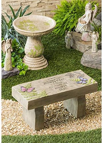 New Creative Those We Love Memorial Outdoor Garden Decor | Butterflies & Ferns | Furniture for Patio Porch Lawn Park Deck Gravesite | Loss of Loved One | Pet Dog Cat