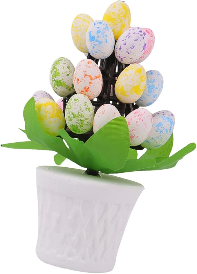 Sturdy Easters Eggs Potted Decoration Stylish Easters Eggs Vase Accent Display Decoration for Seasonal Home Styling Festival Atmosphere