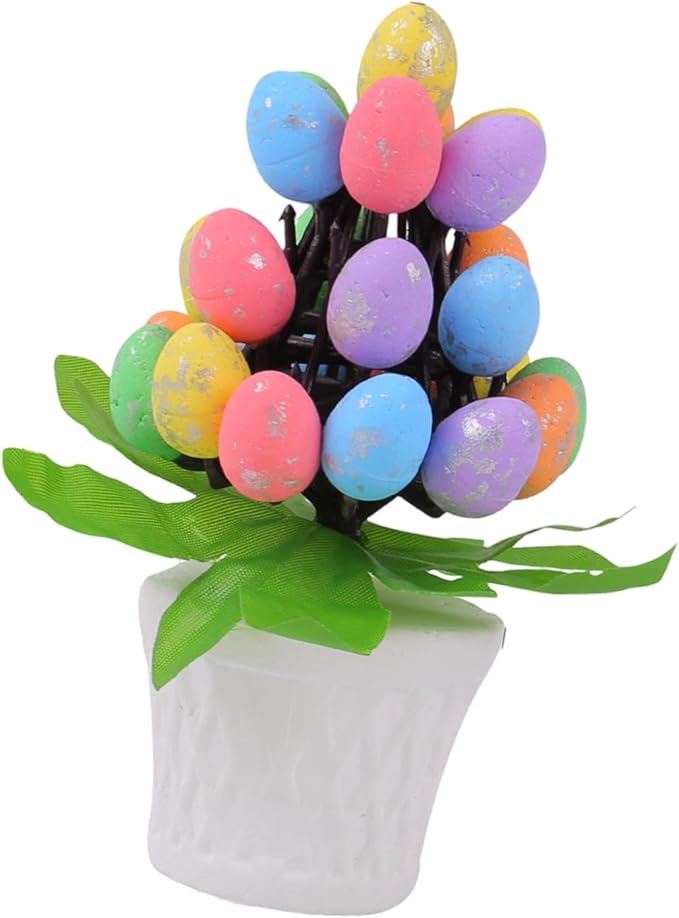 Sturdy Easters Eggs Potted Decoration Stylish Easters Eggs Vase Accent Display Decoration for Seasonal Home Styling Festival Atmosphere