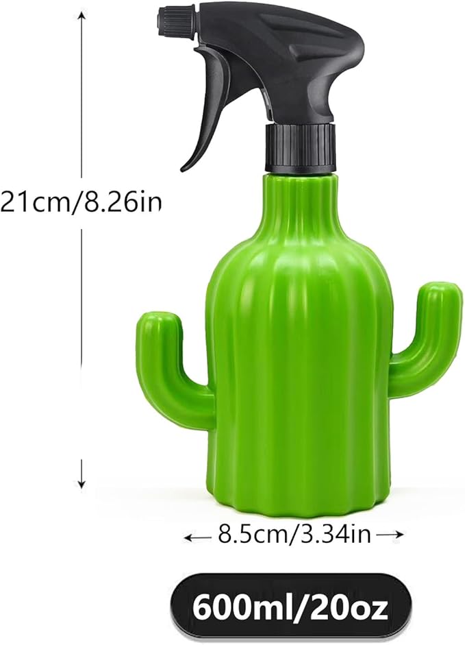 Plant Mister Spray Bottle，Spray Bottle for Indoor and Gardens, Continuous Water Mist Sprayer for Plants, Flowers, Cleaning (green 600ml/20oz)