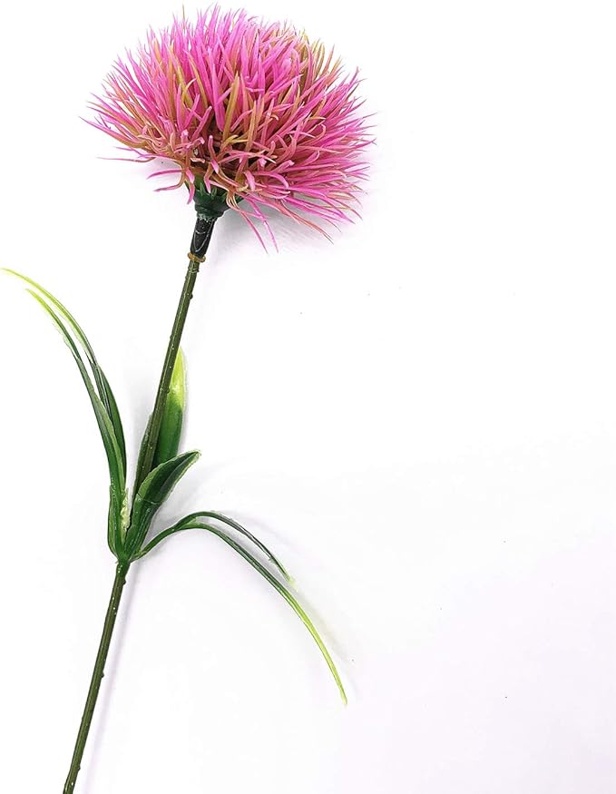 CATTREE Artificial Dandelion Flowers, Plastic Plants Shrubs Bushes Fake Grass Wedding Indoor Outdoor Home Garden Verandah Centerpieces Arrangements Party Decoration Planting Filler - Pink 10 Pcs