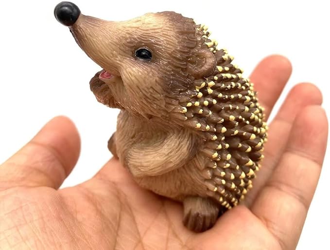 1PCS Miniature Hedgehog Figurines Simulated Hedgehog Statue Adorable Garden Hedgehog Statue Decoration Lively Animal Sculpture Hedgehog Ornaments for Home Patio Lawn Outdoor A