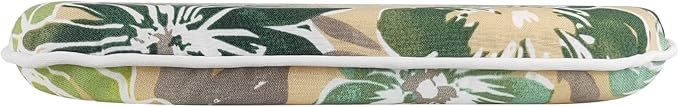 SleepMan Outdoor 17"x16" Chair Cushions with Ties Set of 2, Water Resistant All Weather U-Shape Seat Pads for Patio Garden Furniture Indoor (Set of 2, Cabbage)