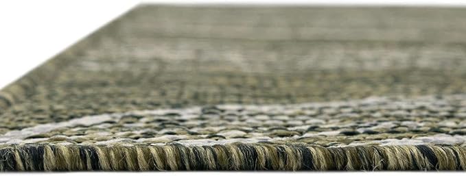 Unique Loom Outdoor Botanical Collection Area Rug - Leaf (10' x 13' 1" Rectangle Green/Ivory)