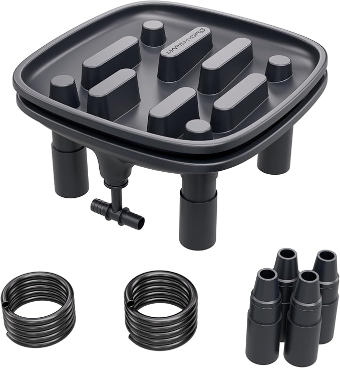 MARS HYDRO Drainage Trays 2-Pack Pot with Drainage Pipe for Grow Tents Greenhouses & Patio Plants