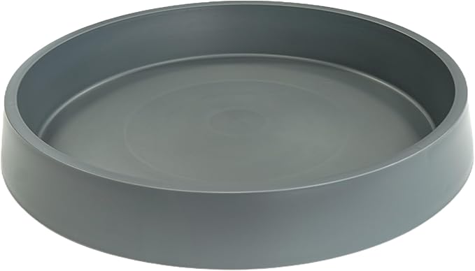 4 Pack Plant Saucer Tray for Ceramic Plastic Pots, 6 inch Plant Saucers for Indoors, Pot Saucers Trays, Flower Planter Water Drip Trays for Pots Base (6", Gray)