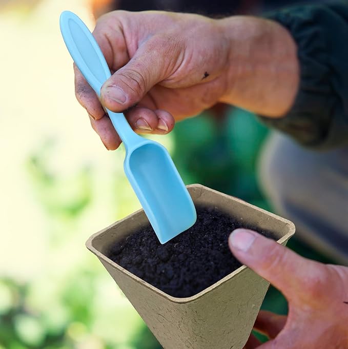 3T GROUP 120 Pack 3.15 Inch Square Small Plant Pots,Disposable Flower Pots,Mini Compostable Pot for Plant,Biodegradable Planting Pot Cups with 100 Labels,Tool,Pen